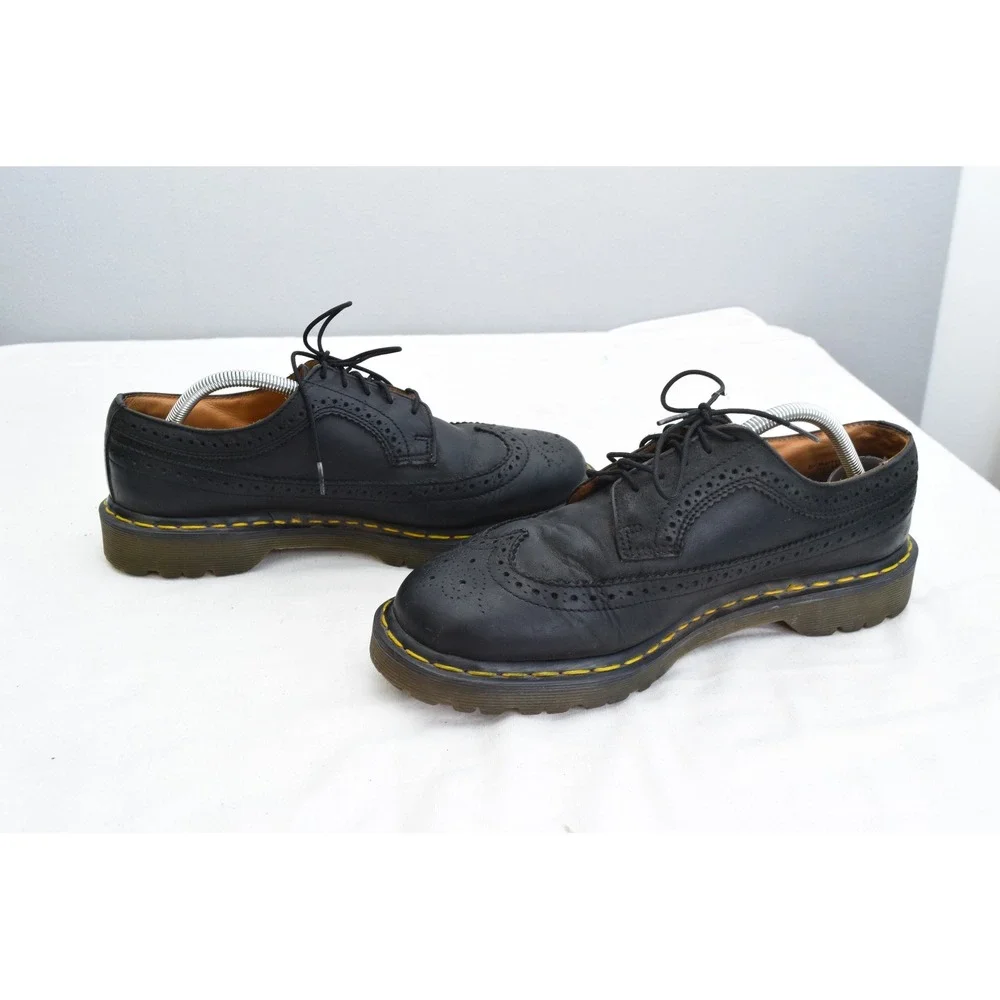 Dr. Martens 3989 Wingtip Brogues 11 Black Leather Oxford Mens Shoes 3989/59